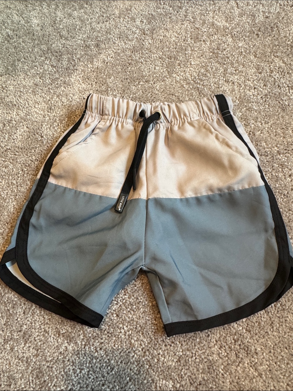 Little Bipsy two tone swim trunks 18-24m